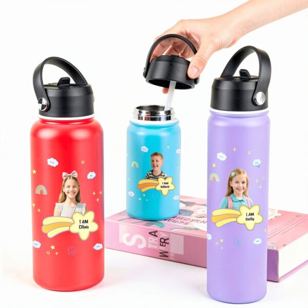 Gourde isotherme SOUFEEL enfant personnalisable acier-2