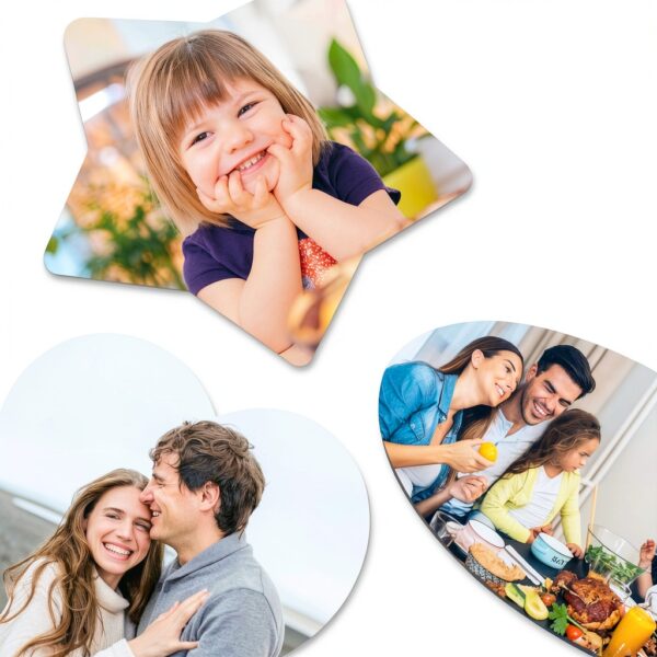 Aimant photo personnalisé Toyofmine Cœur PVC décoration-3