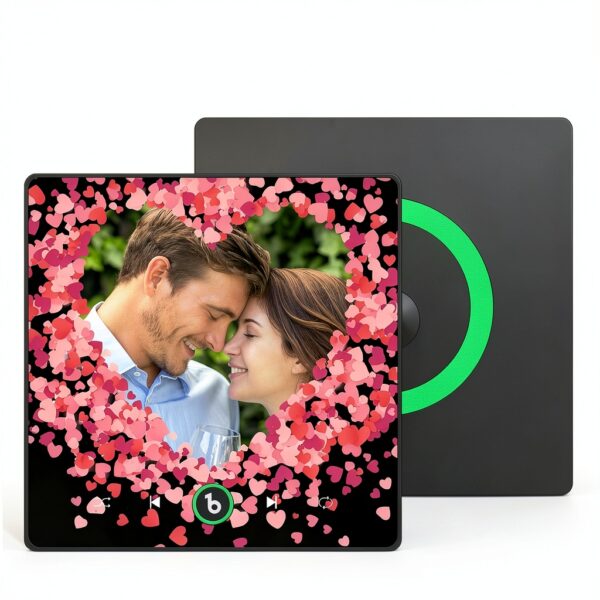 Aimant frigo musical personnalisé SOUFEEL cadeau photo