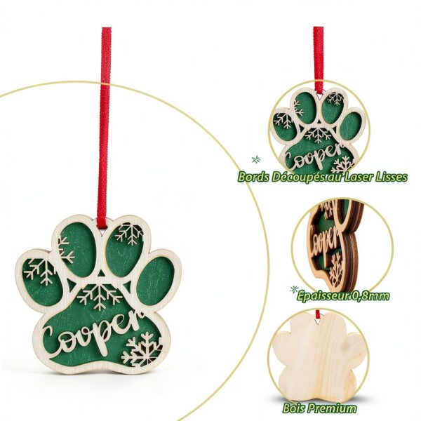 Décoration Noël patte bois personnalisable SOUFEEL pour-2