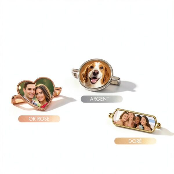 Pendentif photo argent sterling personnalisable pour Apple-7