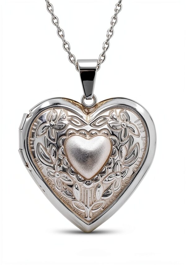 Collier coeur photo ZBHDEYG acier inoxydable pour femmes-1