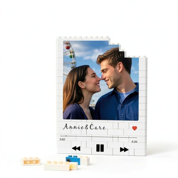 Puzzle Photo Personnalisé Blocs Construction Cadeau Familial-0