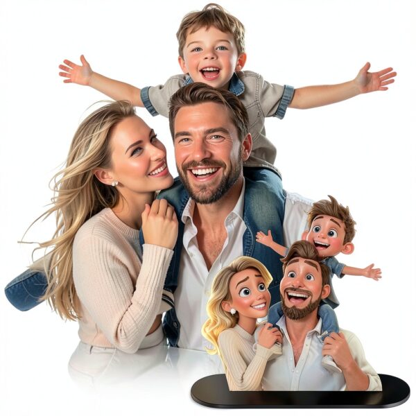 Cadre photo 3D JeathFea personnalisé décoration bureau-3