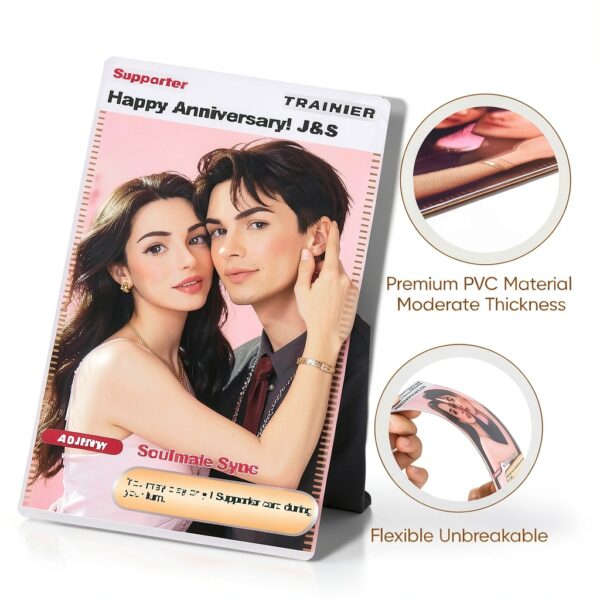 Carte jeu personnalisée SOUFEEL hexagonale PVC cadeau couple-5