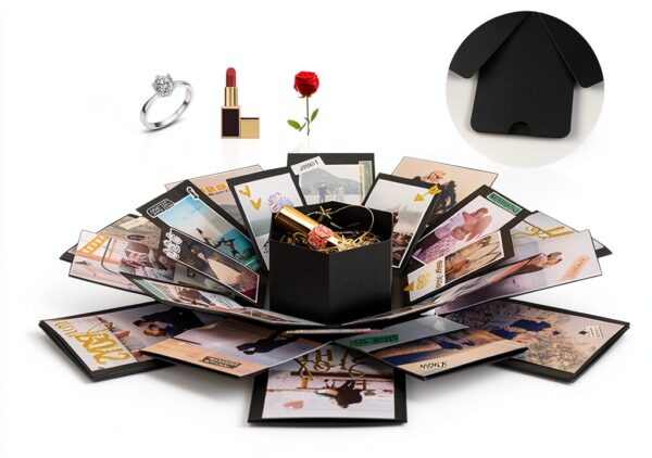 Boîte surprise album photo ROSE-RED DIY cadeau créatif-3