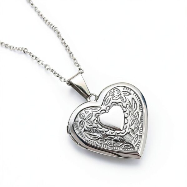 Collier coeur photo ZBHDEYG acier inoxydable pour femmes-2