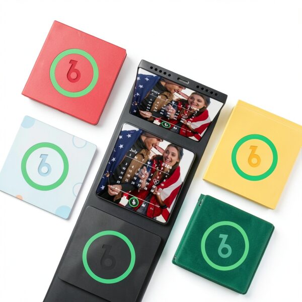 Aimant décoratif Smile Lab vert plastique pour cuisine-5