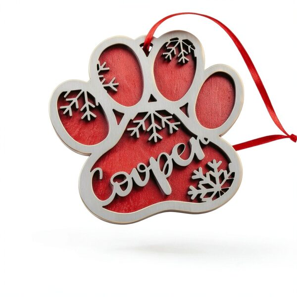 Décoration Noël patte bois personnalisable SOUFEEL pour-4