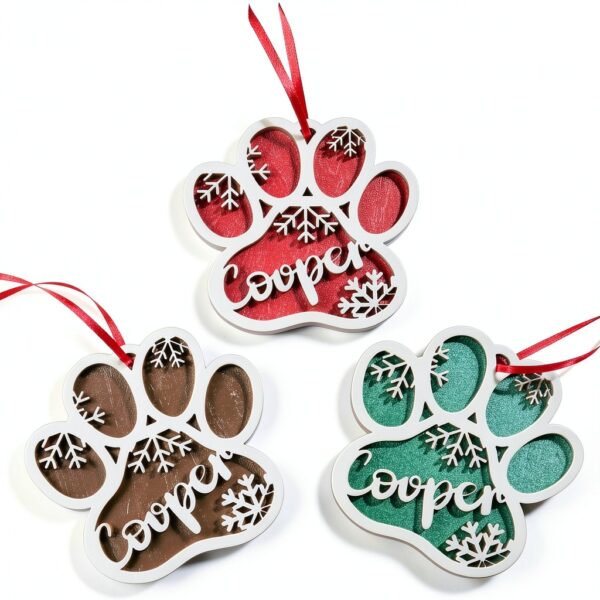 Décoration Noël patte bois personnalisable SOUFEEL pour-1