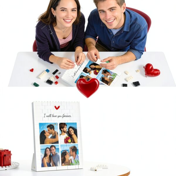Puzzle Photo Personnalisé Blocs Construction Cadeau Familial-6