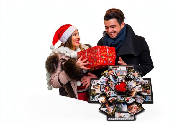 Boîte surprise album photo ROSE-RED DIY cadeau créatif-5