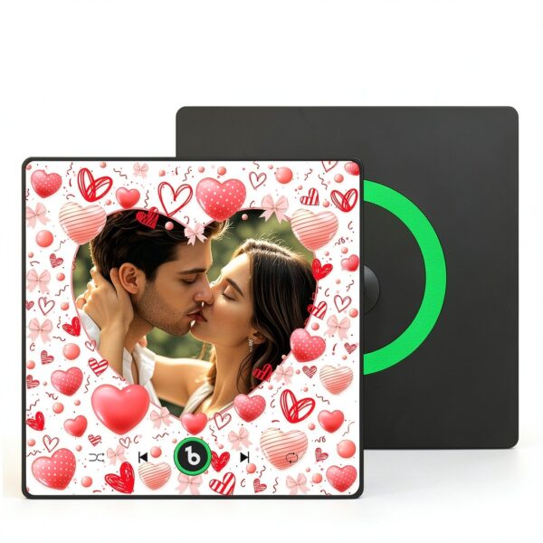 Aimant frigo musical personnalisé photo SOUFEEL cadeau