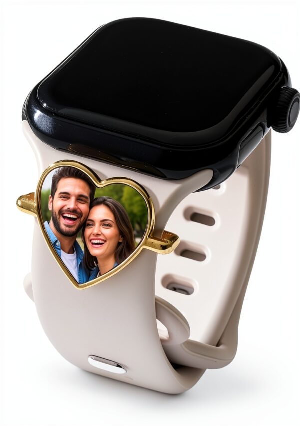 Pendentif photo argent sterling personnalisable pour Apple-0