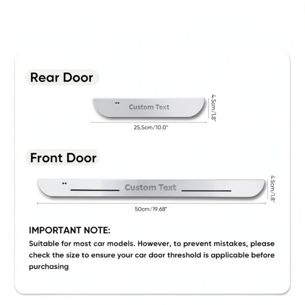 Seuil de porte LED SOUFEEL personnalisable multicolore-5