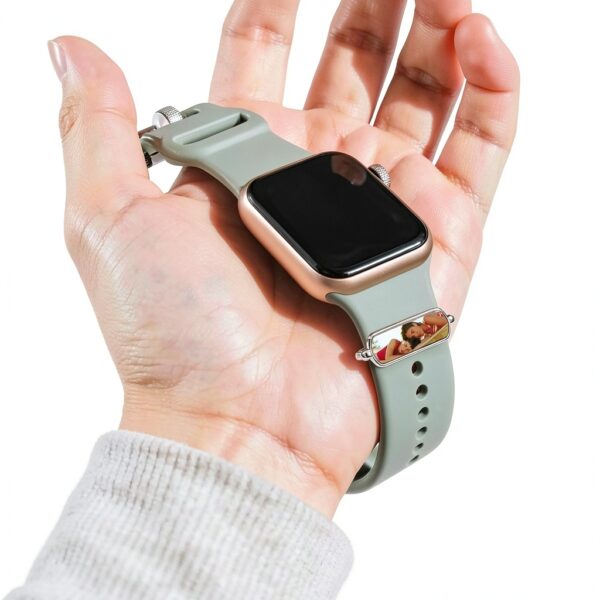 Pendentif photo argent sterling personnalisable pour Apple-3