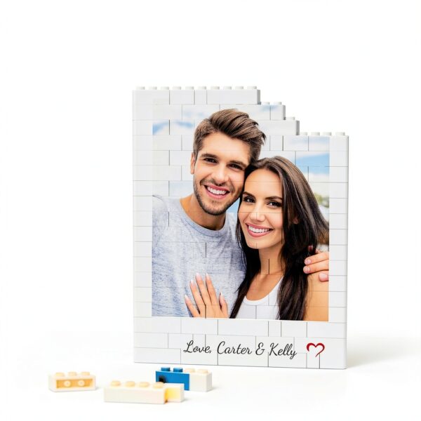 Puzzle Photo Personnalisé Blocs Construction Cadeau Familial-4