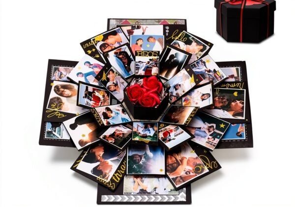 Boîte surprise album photo ROSE-RED DIY cadeau créatif-0