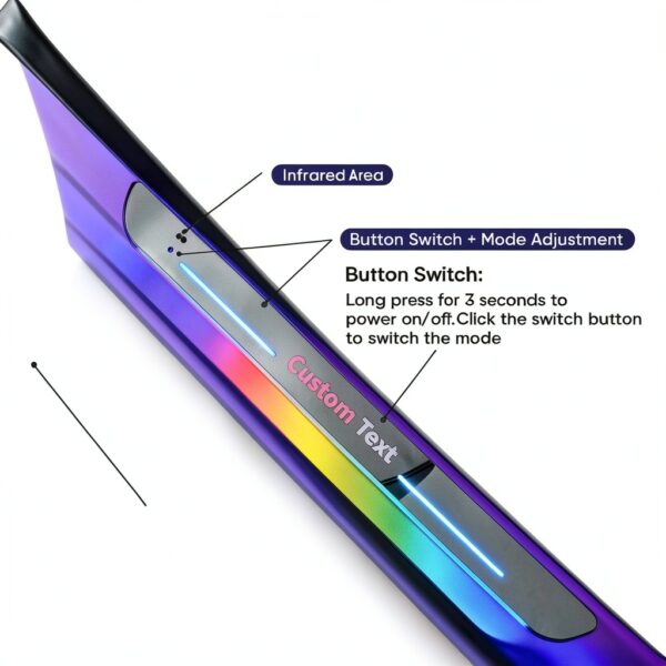 Seuil de porte LED SOUFEEL personnalisable multicolore-2