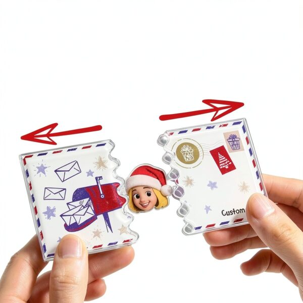 Boîte photo acrylique personnalisable cadeau souvenir design-3