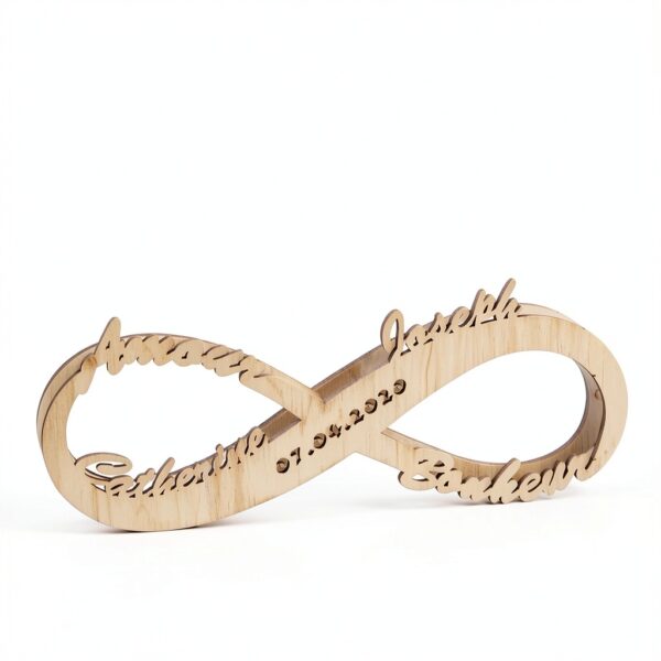 Veilleuse personnalisable SOUFEEL lampe LED bois décoration-1