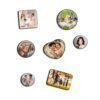 Aimant personnalisé XSTZR photo verre cristal carré cadeau-5