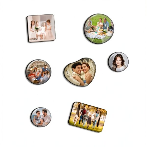 Aimant personnalisé XSTZR photo verre cristal carré cadeau-5