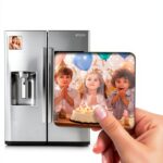 Aimant personnalisé XSTZR photo verre cristal carré cadeau-0