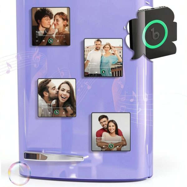 Aimant décoratif Smile Lab vert plastique pour cuisine-2